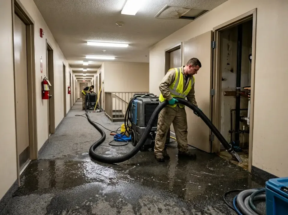 multi-unit-apartment-hallway-f-005 — frequently asked questions, Emergency Burst Pipe Water Extraction & Removal in Richards…